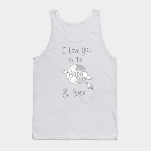 To the Moon and back Tank Top